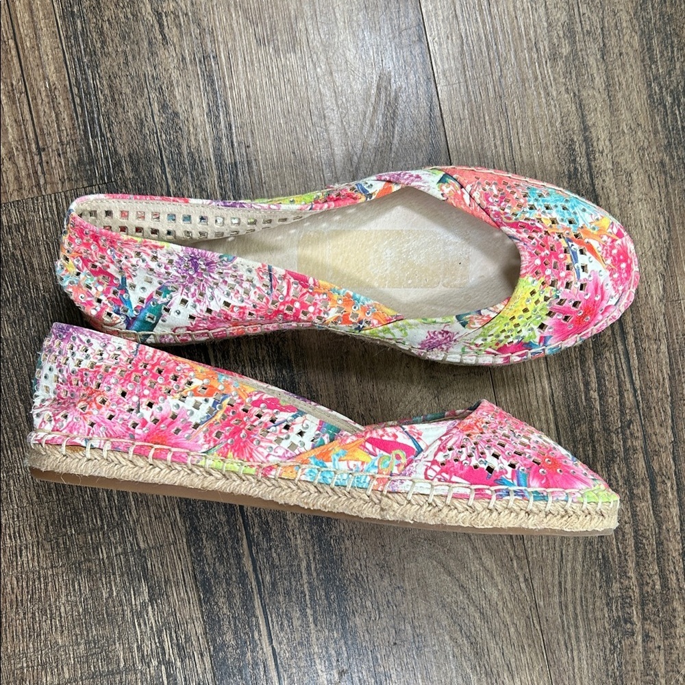 Gianni Bini Colorful Perforated Flats - Picture 5 of 11